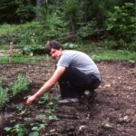 Brian working in garden