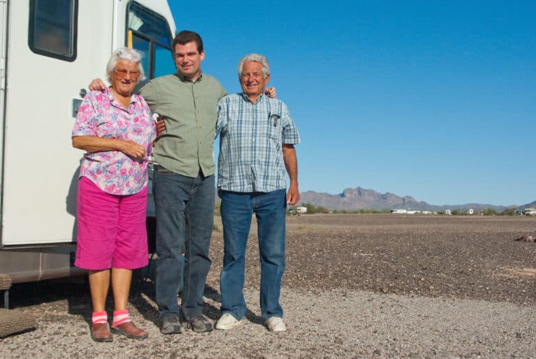 Brent with Anita's parents