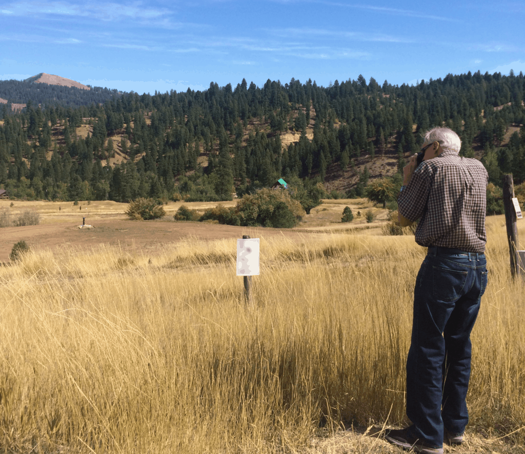 Brian photographs some available land