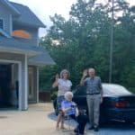 Anita, Brian, and Doris outside Tennessee house